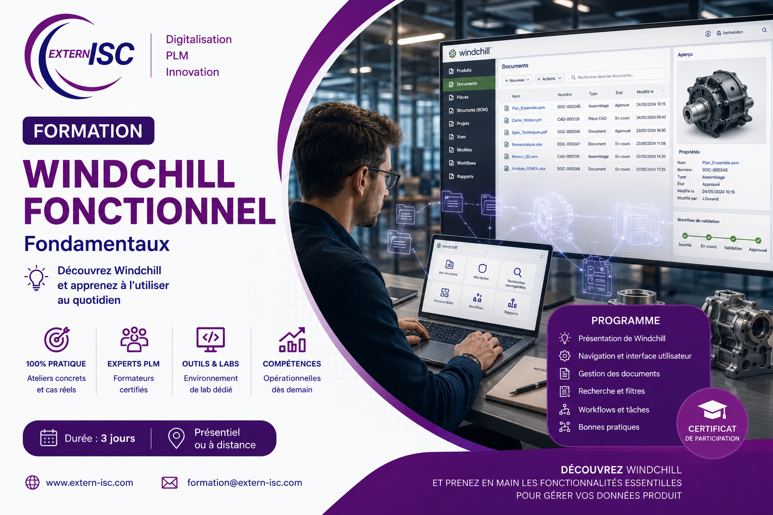Formation Windchill Fonctionnel Fondamentaux